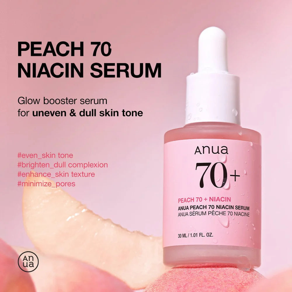 70 + peach serum