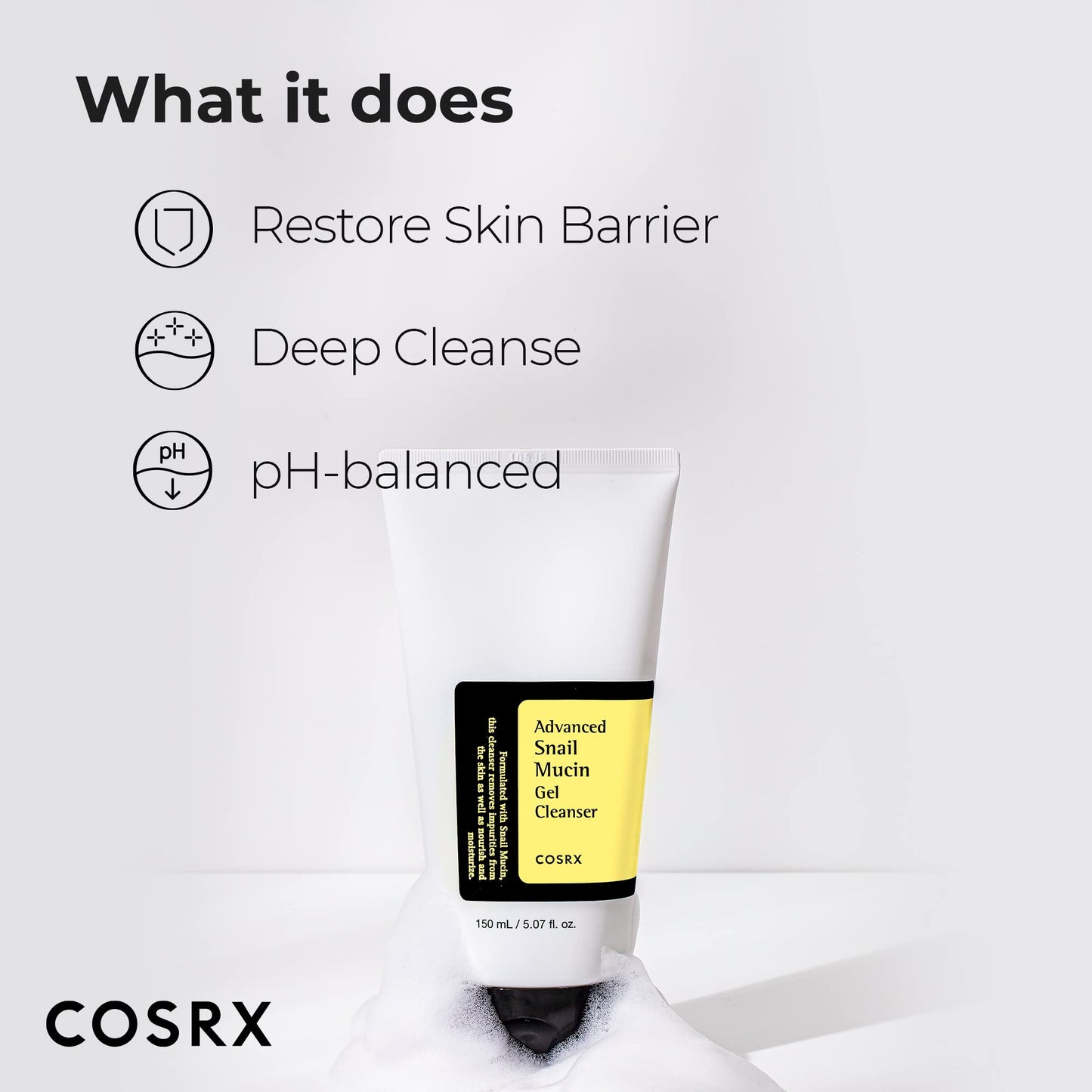 Advanced snail gel cleanser