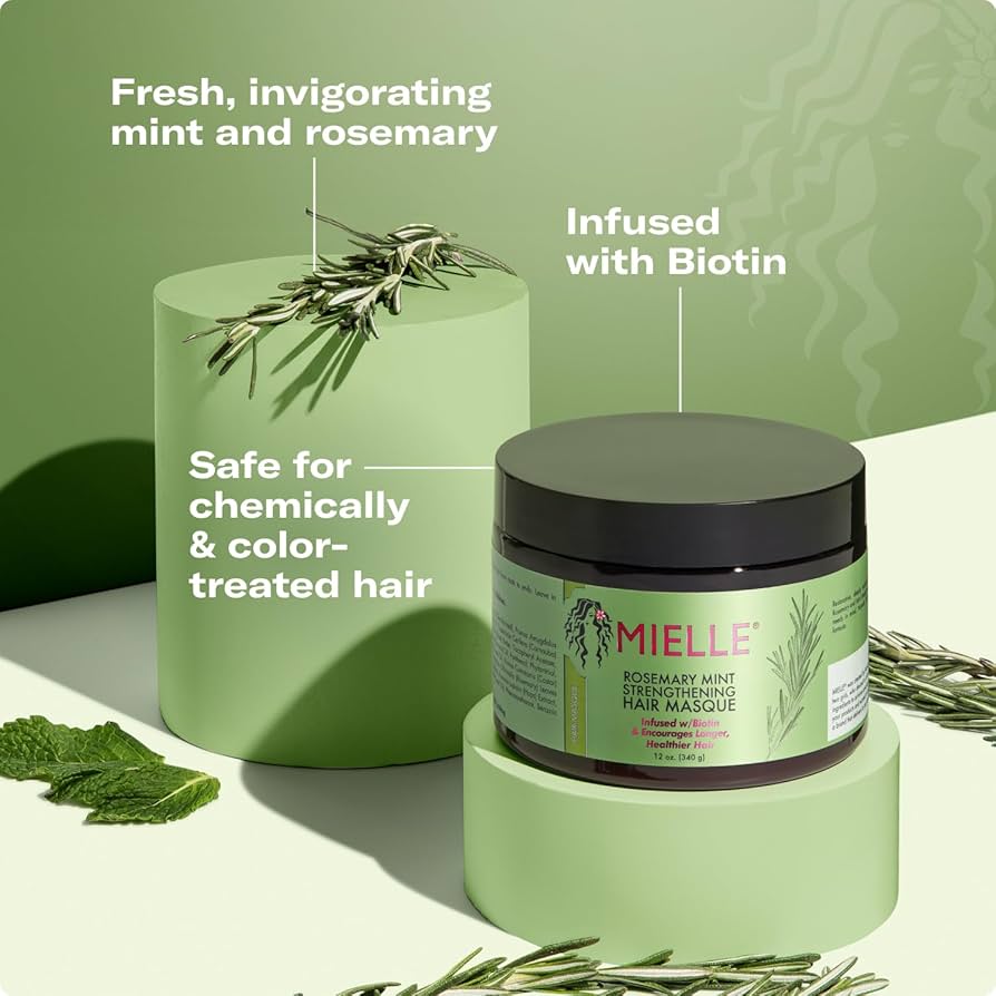 Rosemary mint strengthening hair mask
