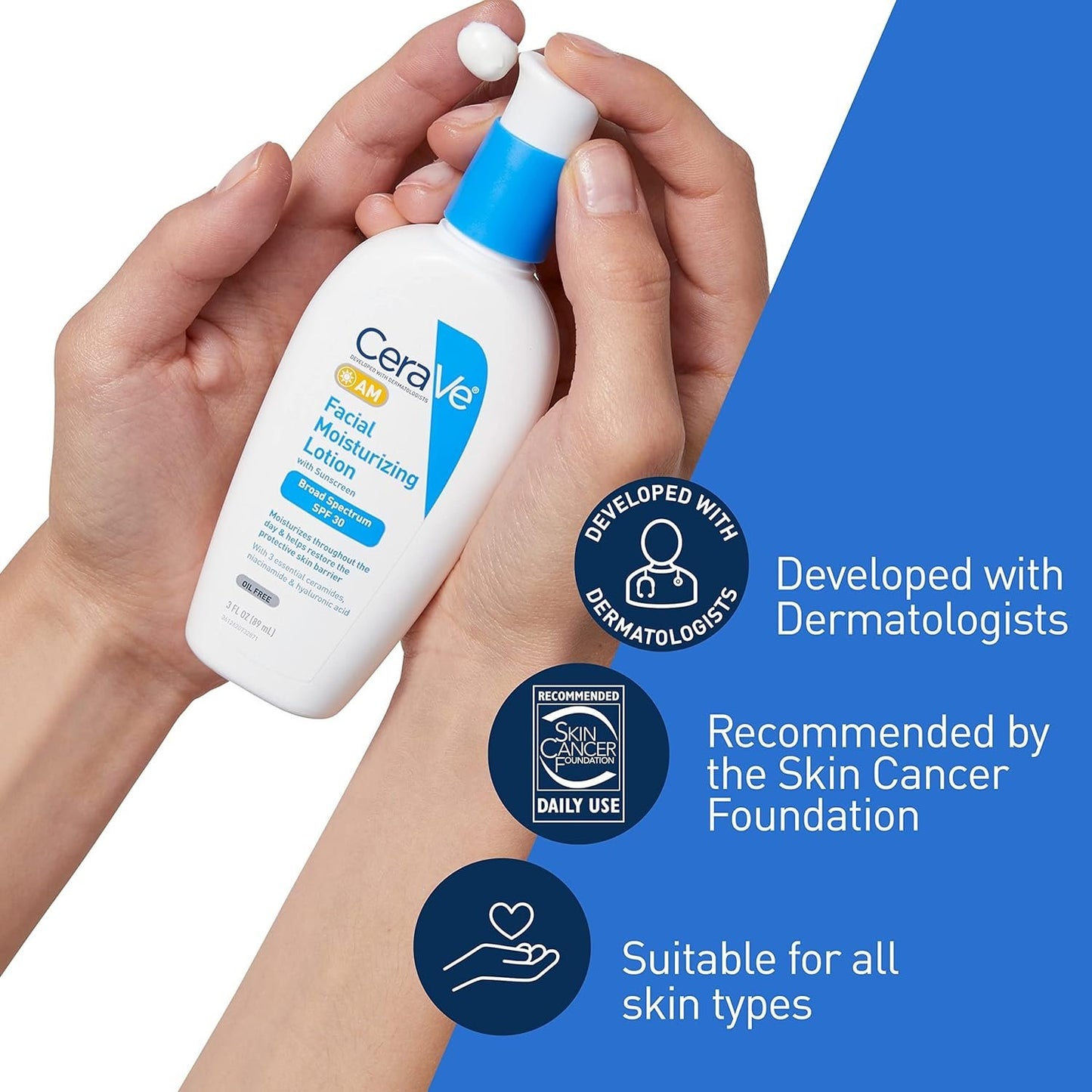 Facial moisturizing lotion with sunscreen spf 30 AM