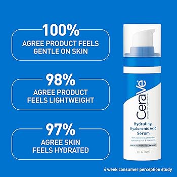 Hydrating hyaluronic acid serum
